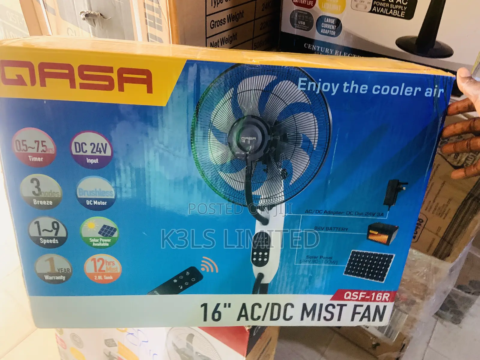 16 Ac/Dc Mist Fan