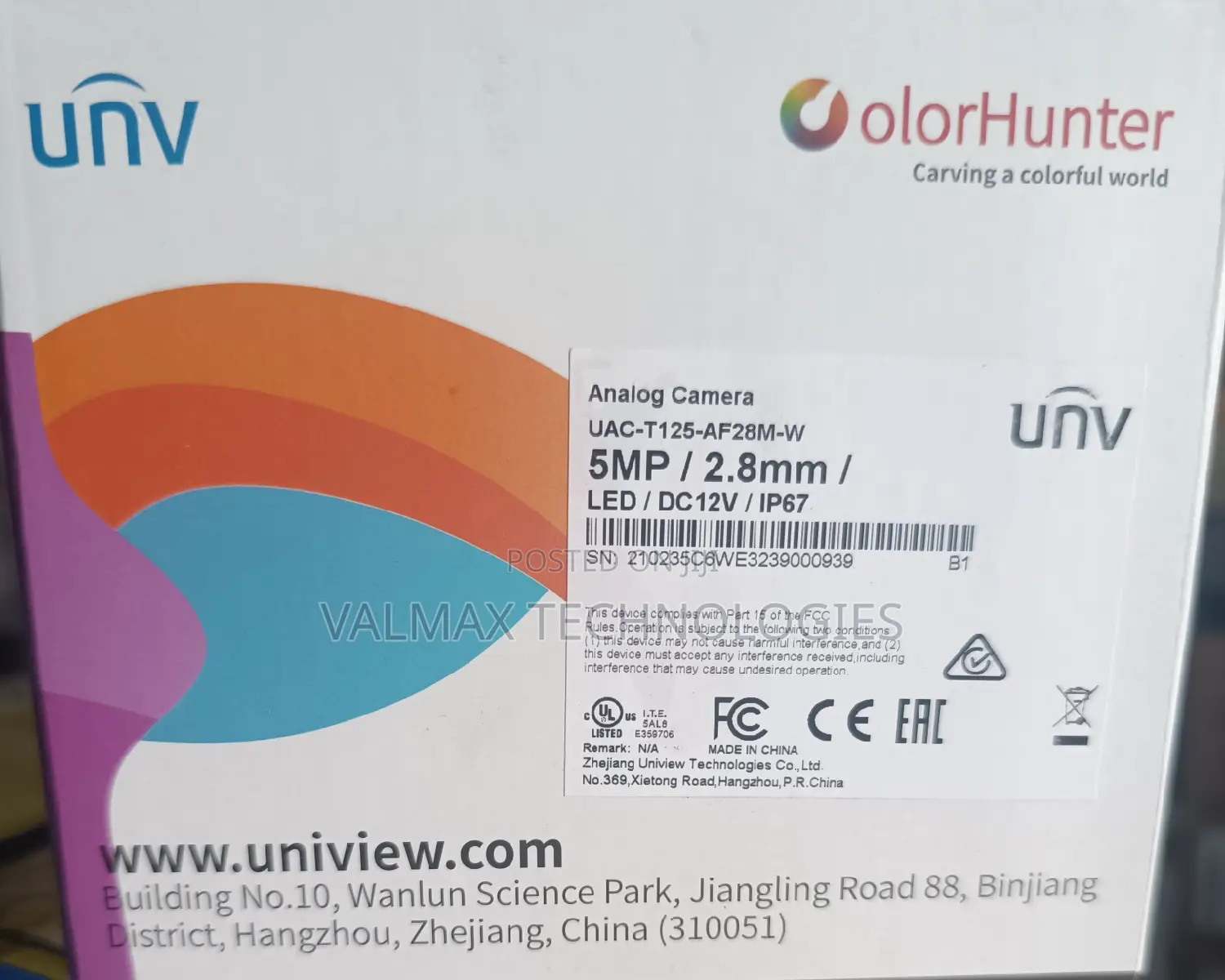 Unv 5mp Analogue Camera . Uac T125 Af28m W
