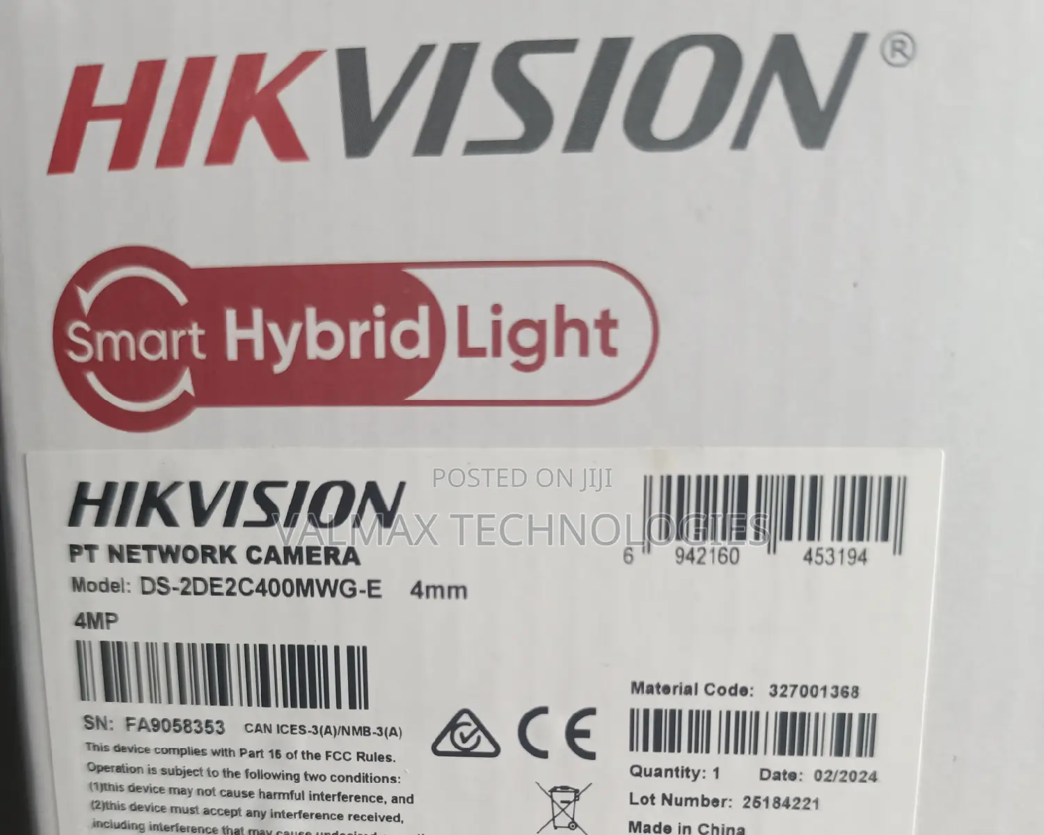 Hikvision Pt Network Camera Ds-2de2c400mwg-E