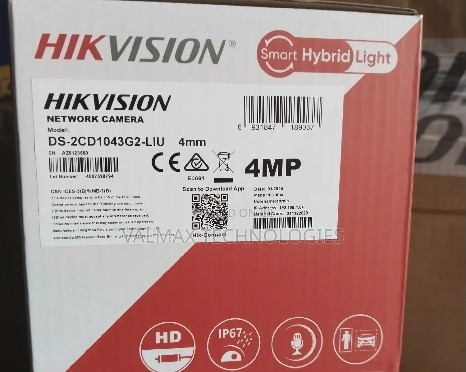 Hikvision 4mp Network Camera Ds 2cd1043g2 Liu