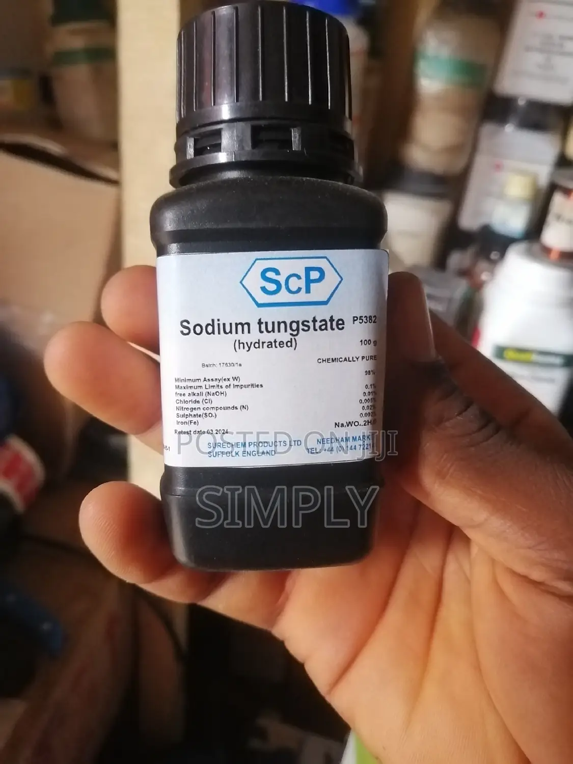 Sodium Tungstate Hydrated
