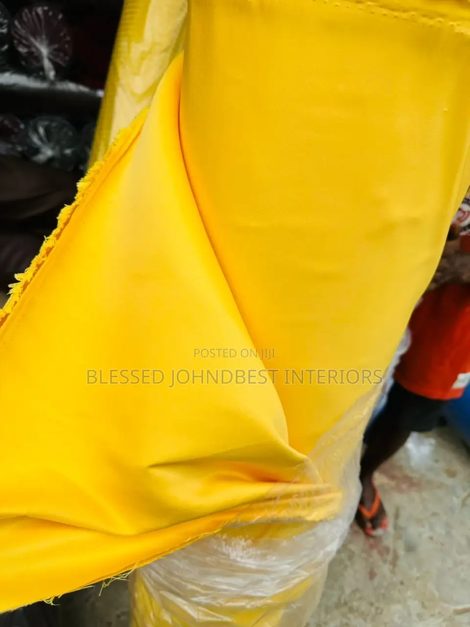 Jacquard Yellow Bedsheets Fabrics