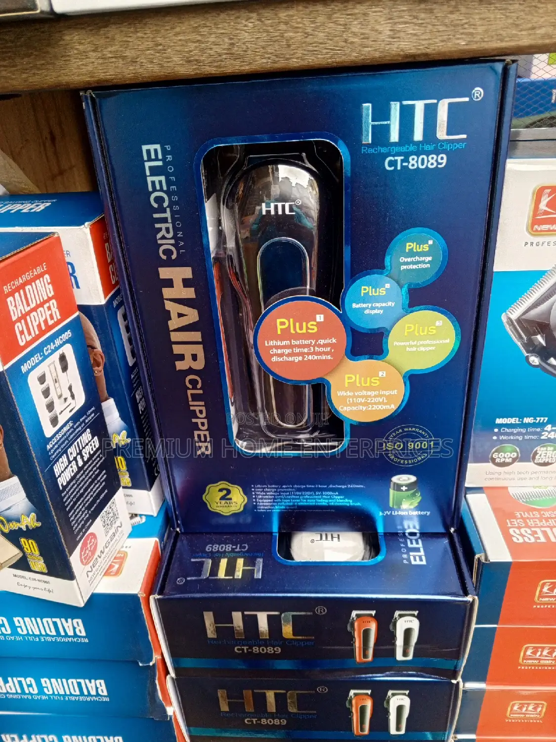 HTC Professional Rechargeable Hair Clipper CT-8089