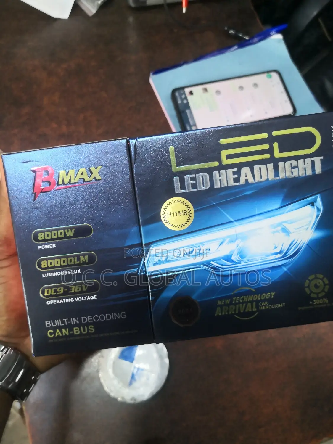 Headlamp Bulb 9005 LED 8000w
