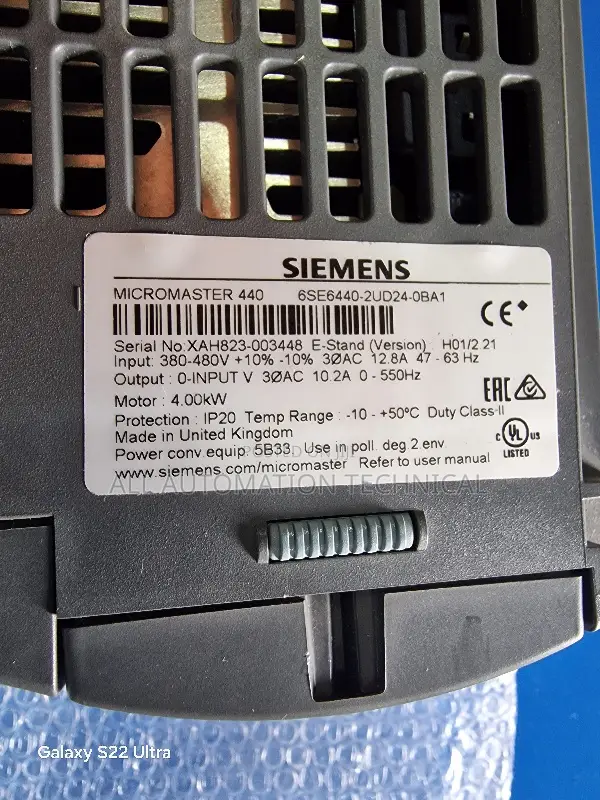 Siemens Micromaster 440 6se6440-2ud24-0ba1