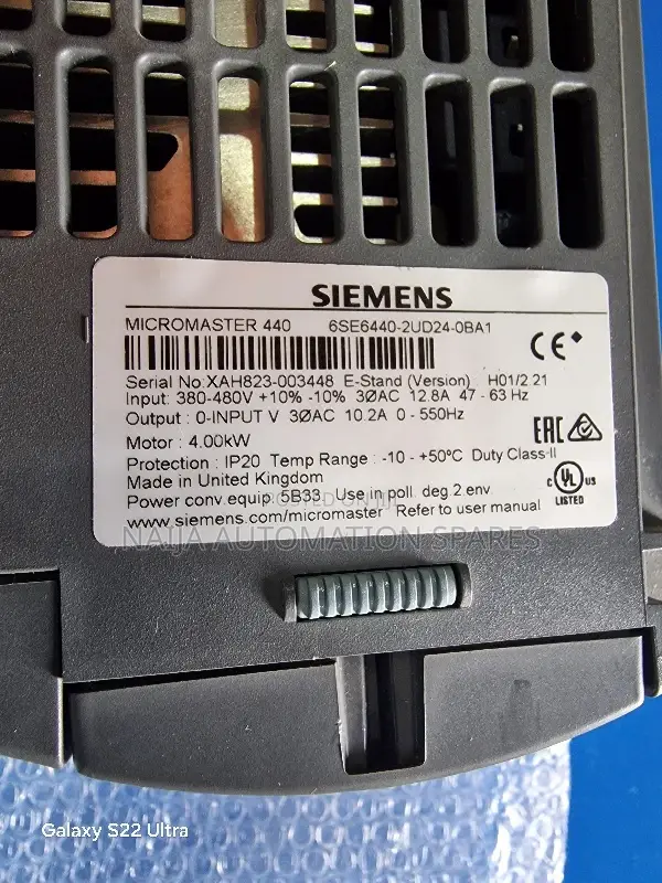 Siemens Micromaster 440 6se6440-2ud24-0ba1