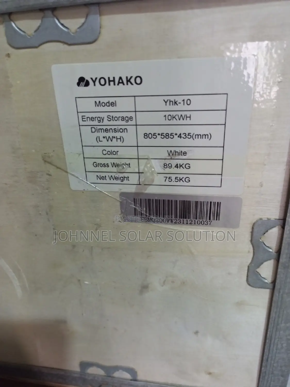 10kwh 51.2V YOHAKO Lithium Ion Battery