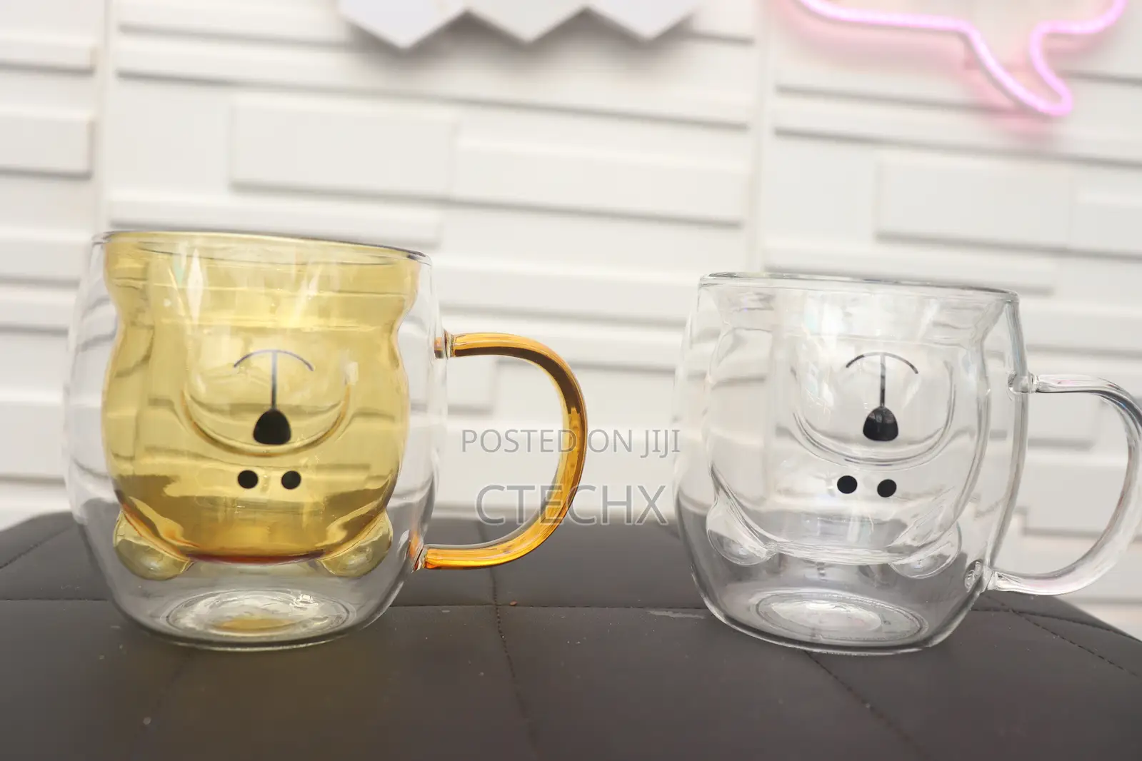 Cute Bear Double-Layer Coffee Mug Double Glass Cup