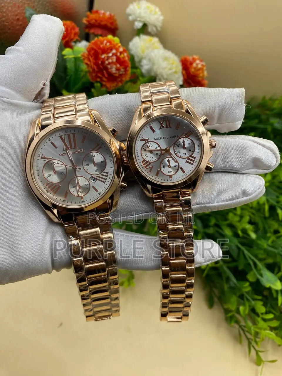 Michael Kors Couples Wristwatch, Male and Female