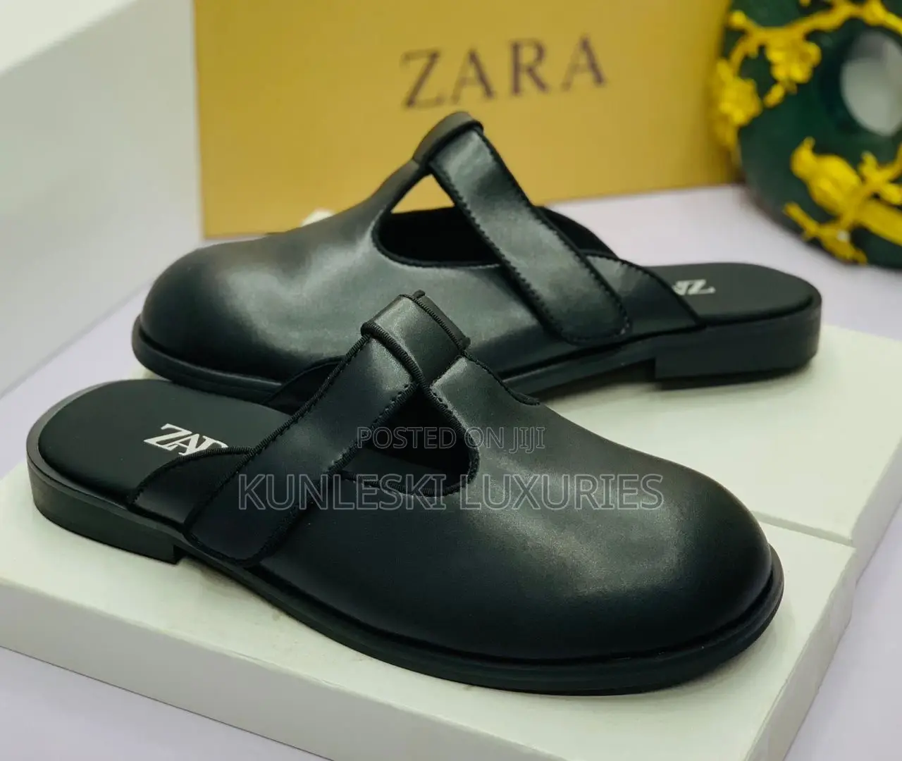 Original Zara Leather Half Shoes for Men
