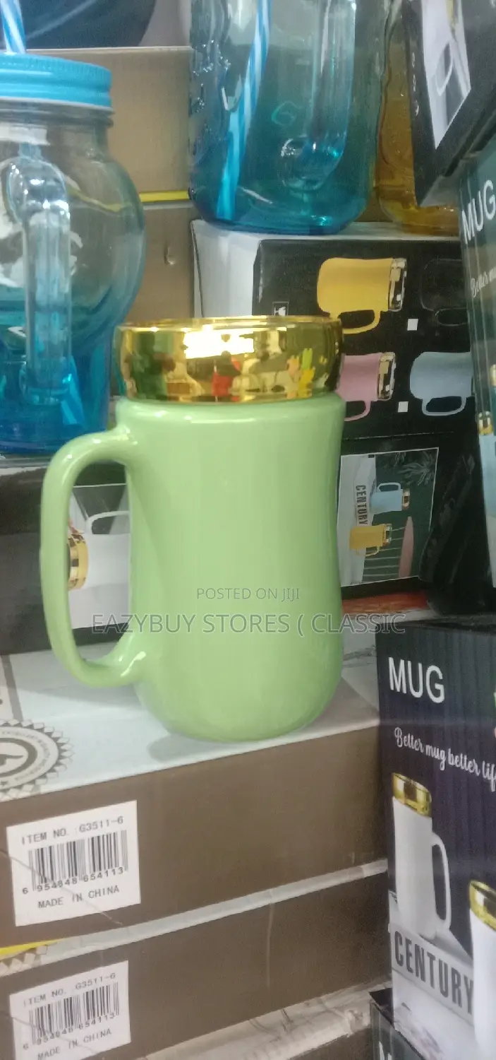 Coffee Mugs With Mirror Glass Cover