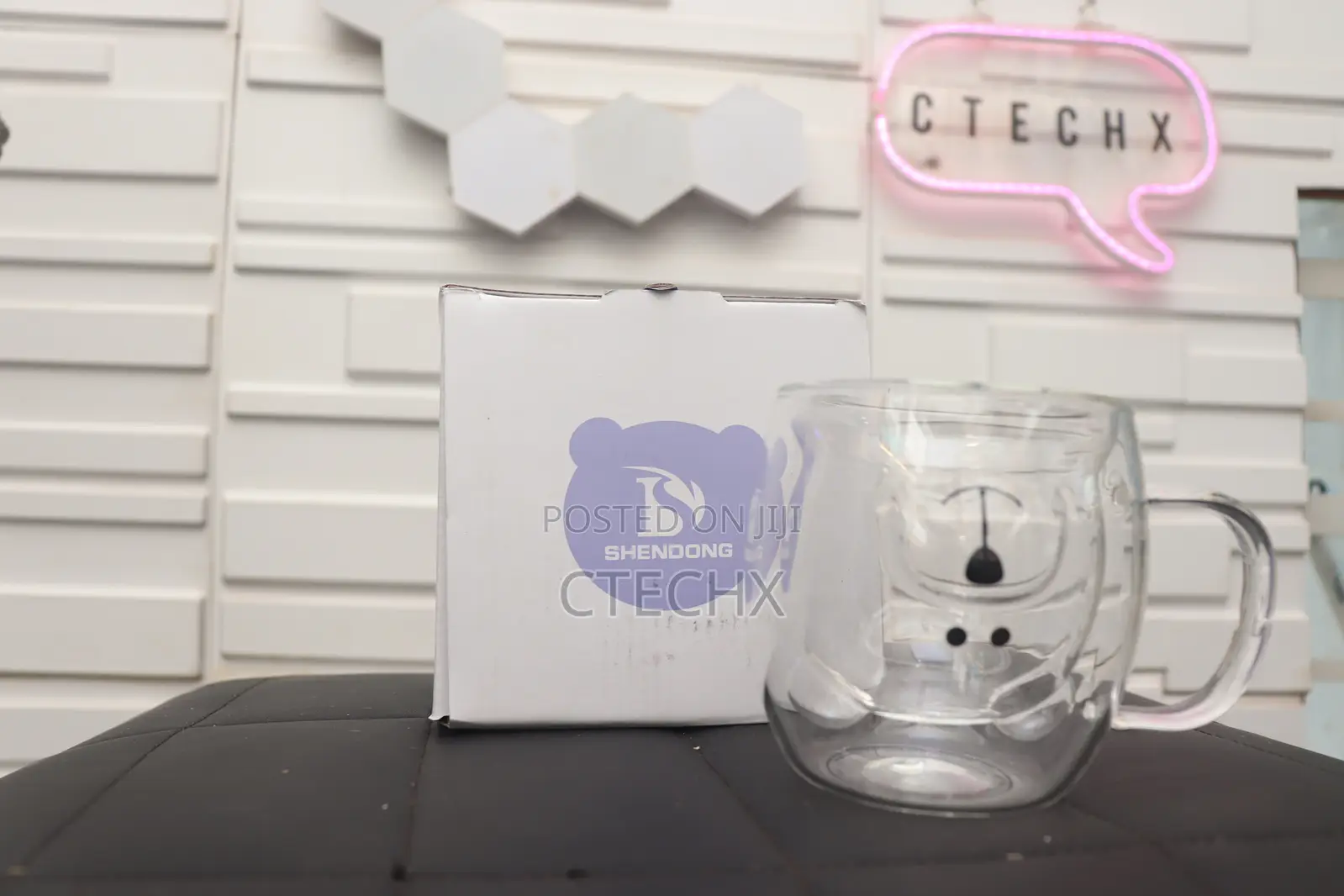 Coffee Cup Heat Resistant Double Wall Glass Whiskey Tea Cups