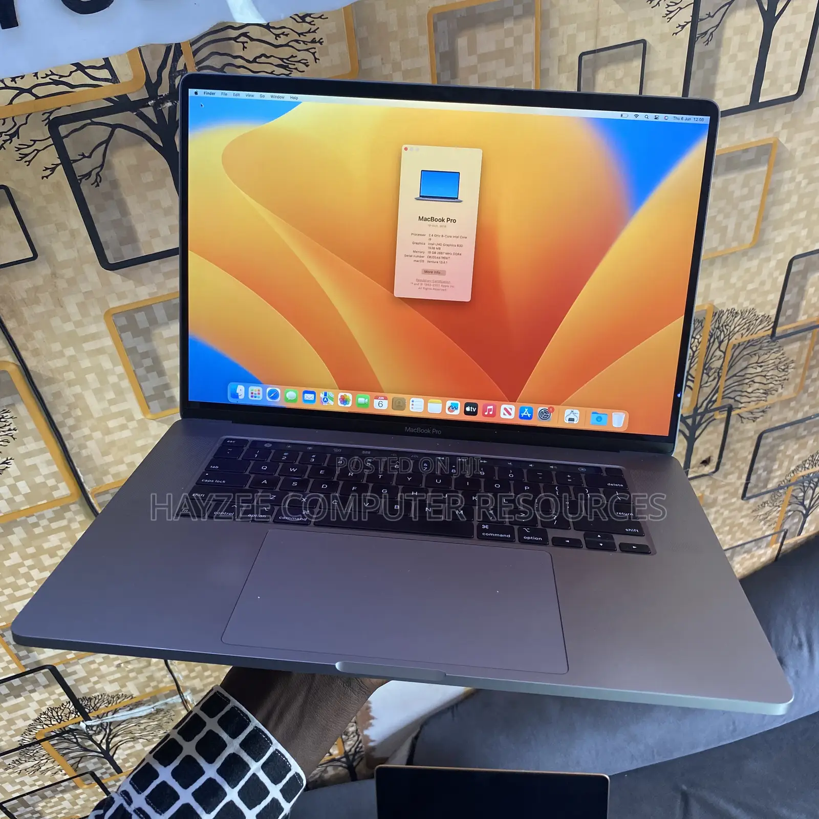Laptop Apple MacBook Pro 2019 16GB Intel Core I9 SSD 1T