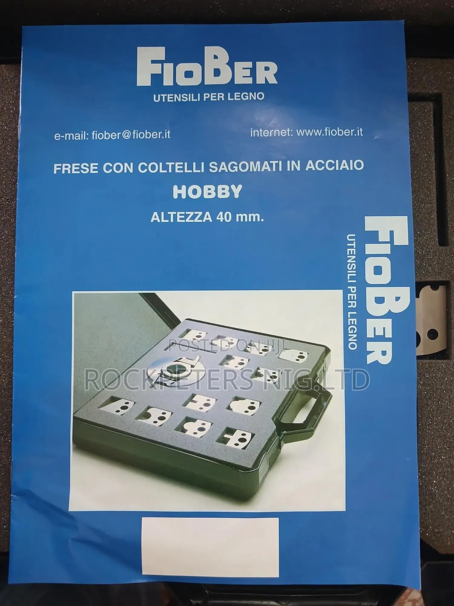 FIOBER CUTTER HEAD and PROFILE KNIVES in Steel H.40x4 Mm