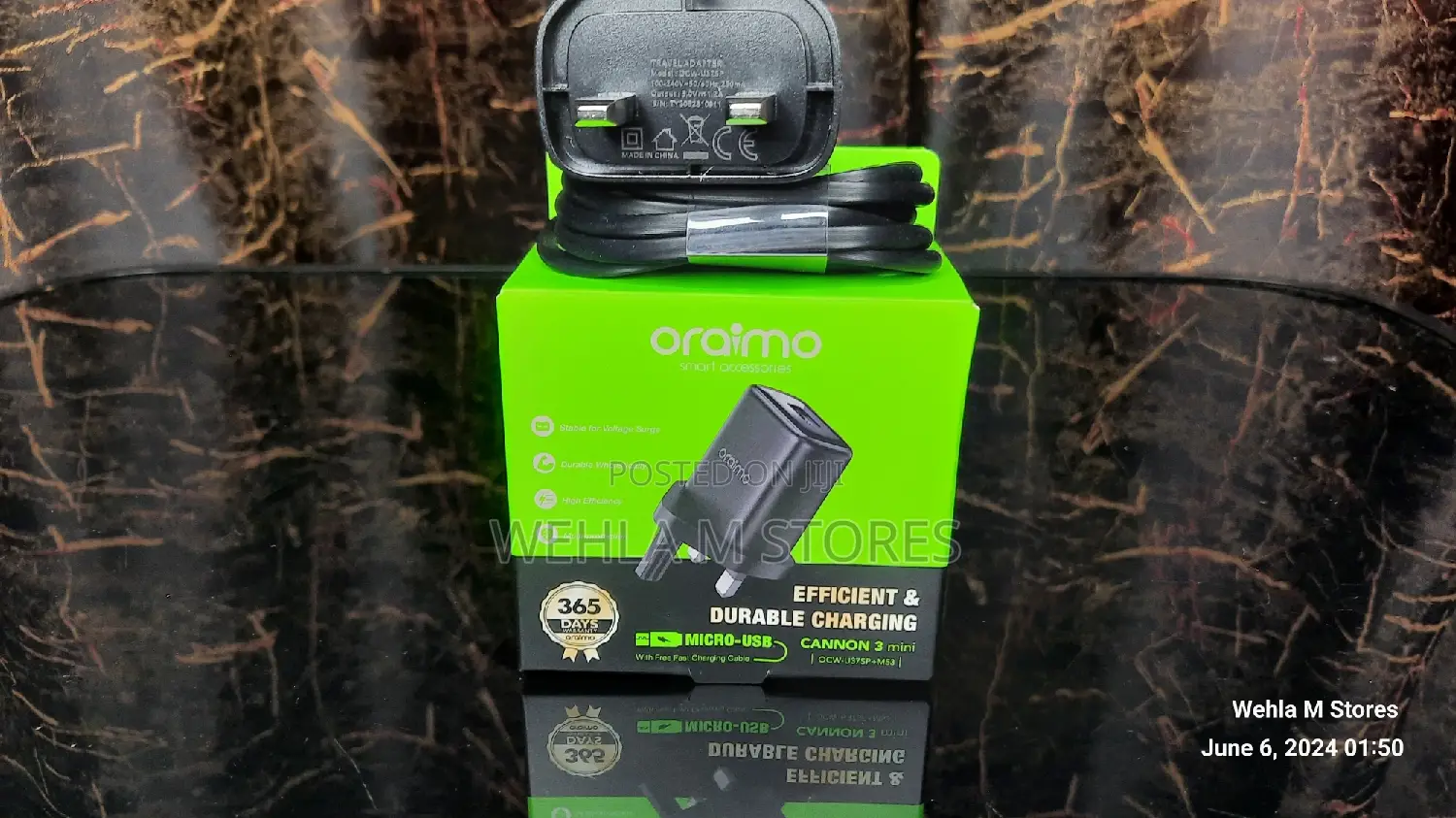 Oraimo Cannon 3 Mini Android Charger - Multi-Usb