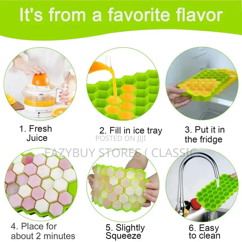 Silicone,Ice Cube Moulds Maker 37 Cavity Silicon Ice Tray