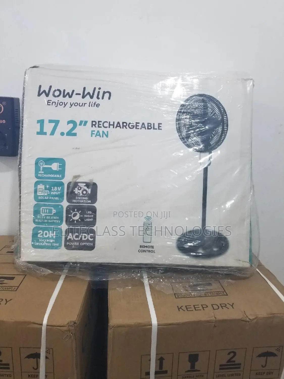 Reliable Wow-Win Rechargeable Fan 17.2.