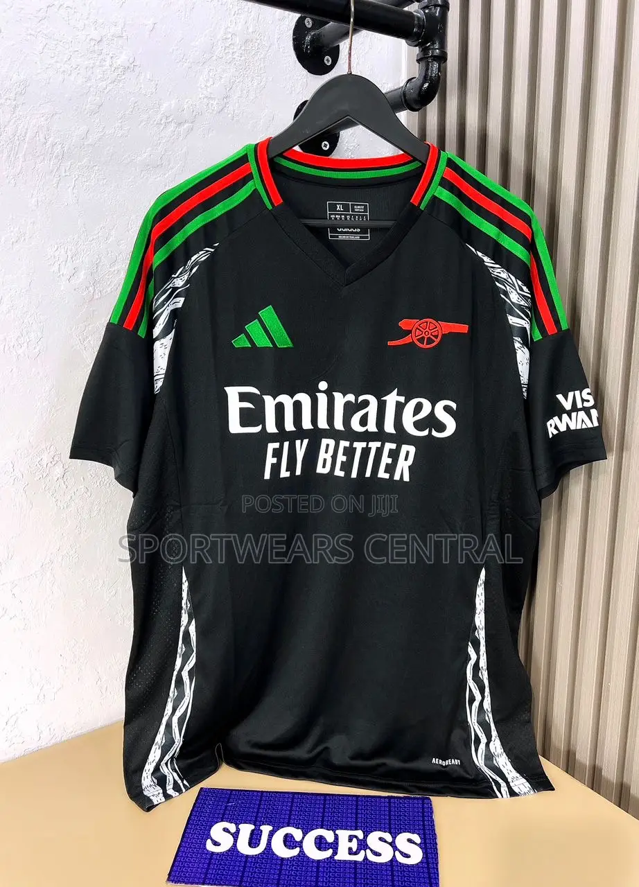 Original 2025 Arsenal Away 2024/2025 Black JERSEY Shirt