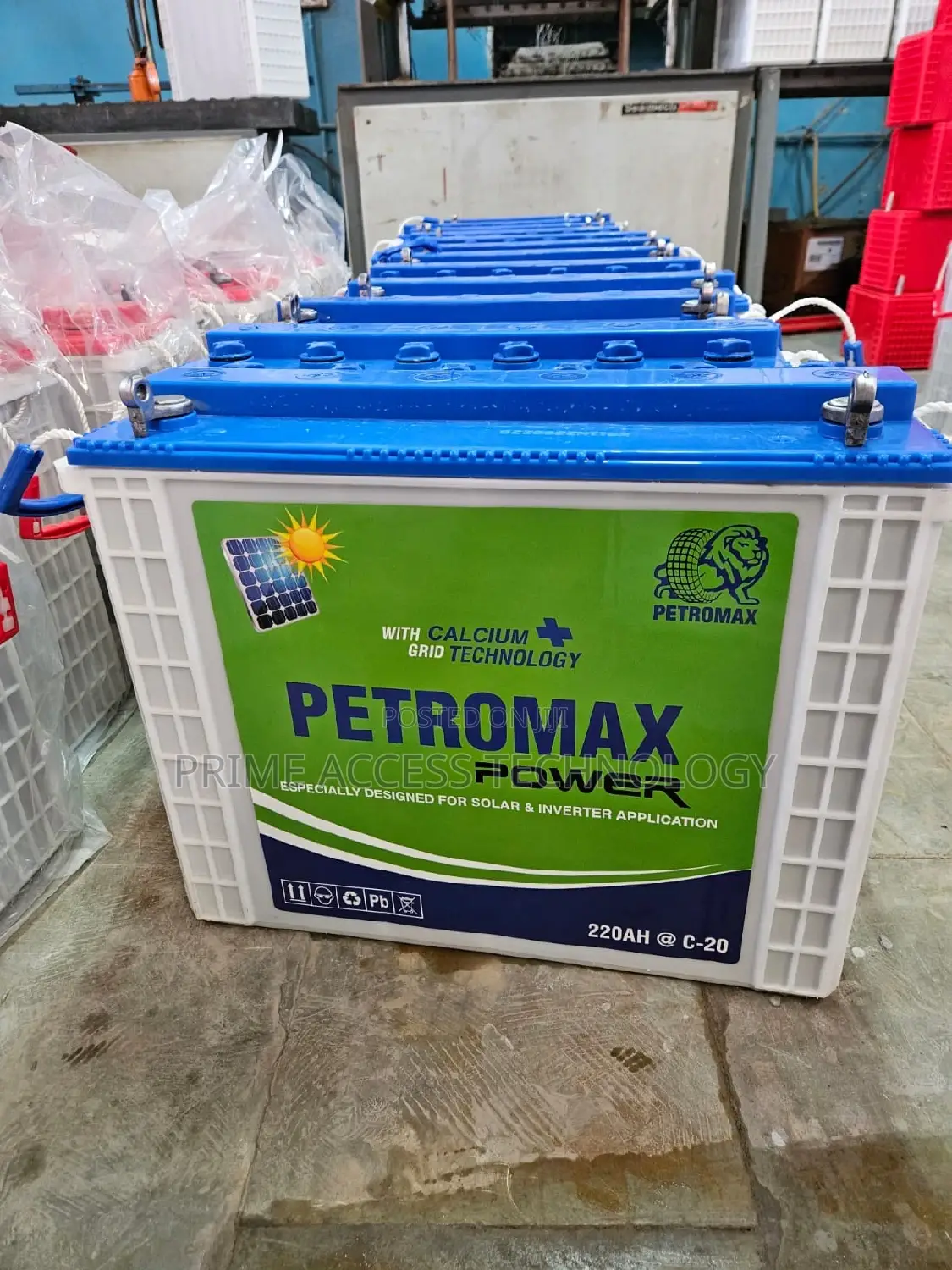 220ah PETROMAX Tall Tubler Battery