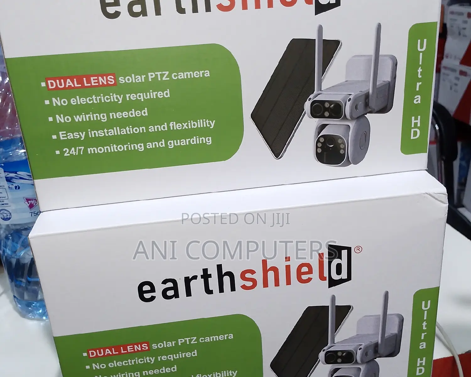 Earth Shield Ultra HD Dual Lens Solar 4G PTZ 4mp Camera