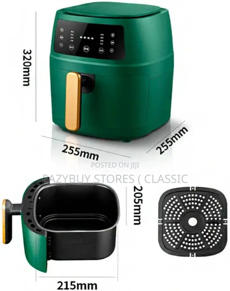 8L Silver Crest Air Fryer With LCD Touchscreen