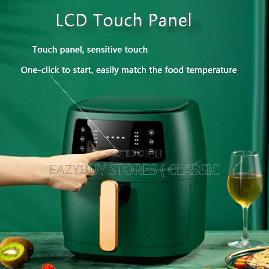 8L Silver Crest Air Fryer With LCD Touchscreen
