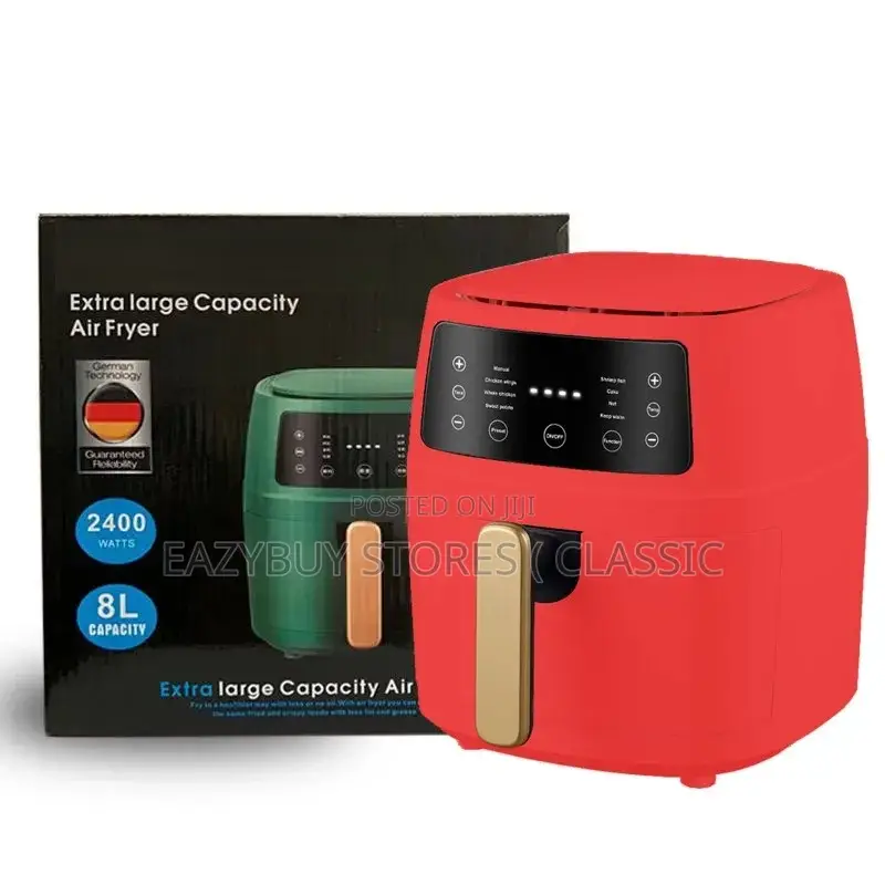 8L Silver Crest Air Fryer With LCD Touchscreen