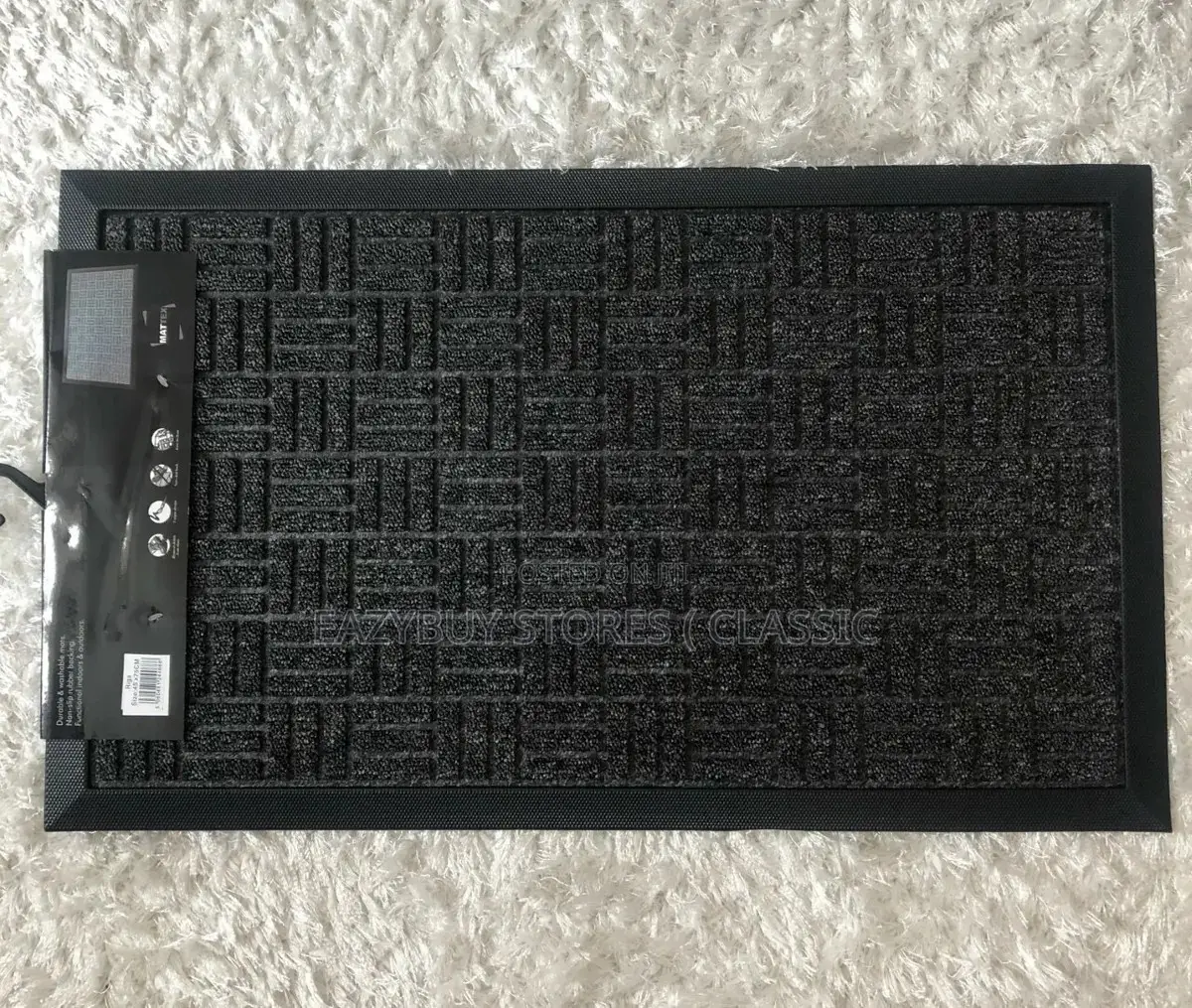 Rectangular Style Door Mats Rubber Back