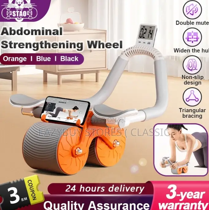 Rebound Abdominal Elbow Support With Free Skipping Rope.