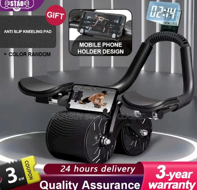 Rebound Abdominal Elbow Support With Free Skipping Rope.