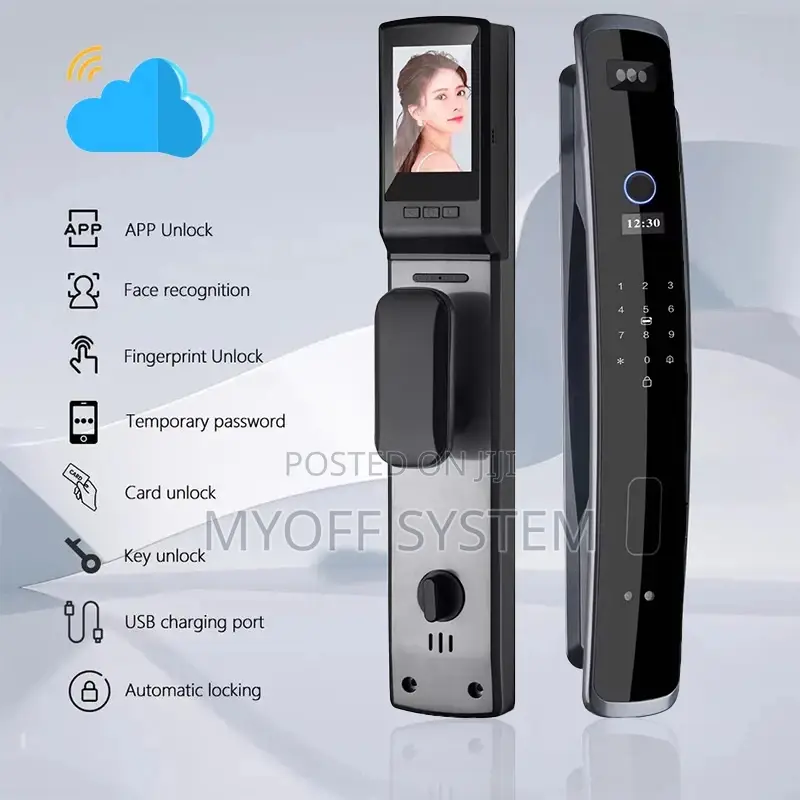 3d Facial Recognition App Wifi Fingerprint Card Door Lock
