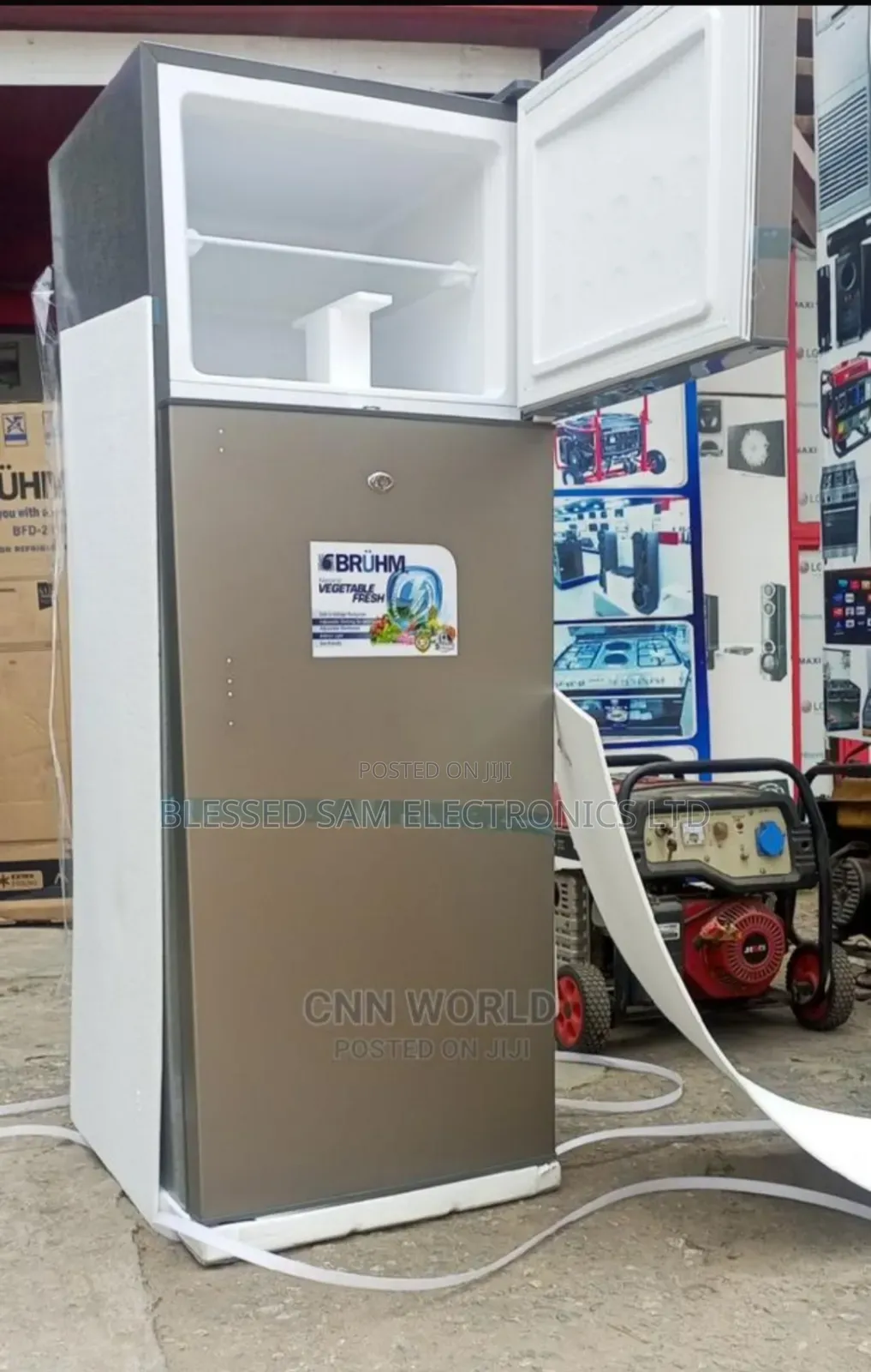 Original Bruhm Standing Double Door 205l Fridge Fast Cooling