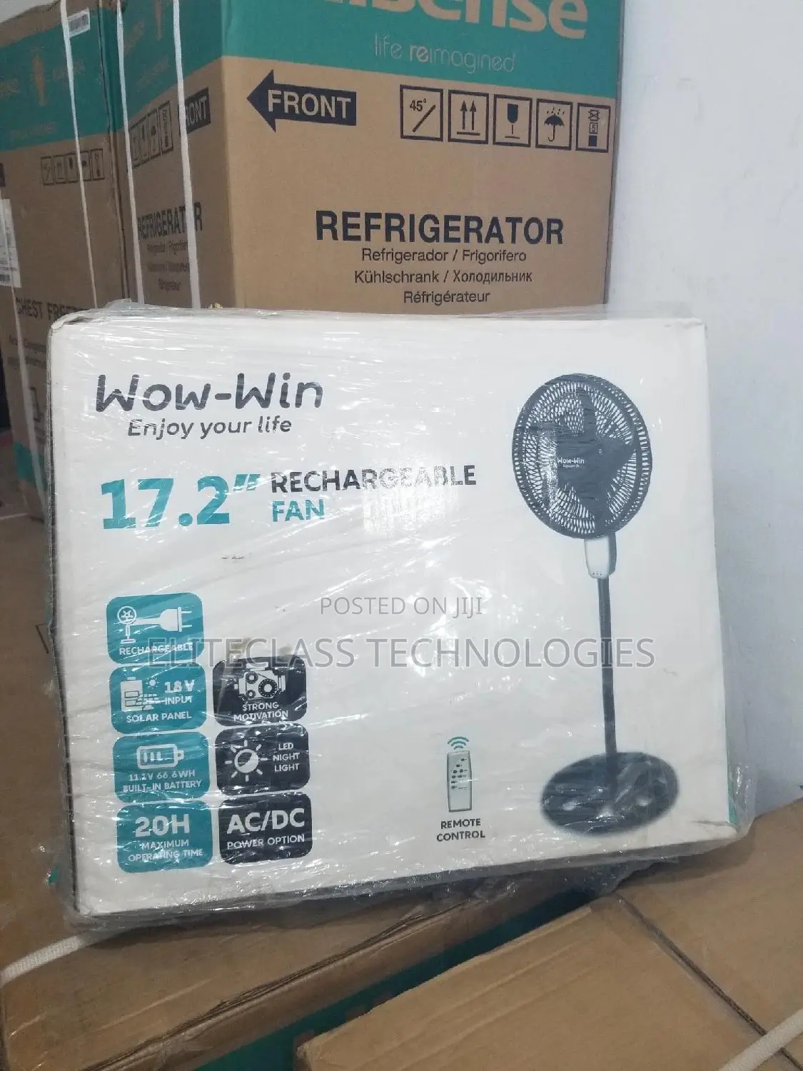 Good Wow-Win Rechargeable Fan 17.2".