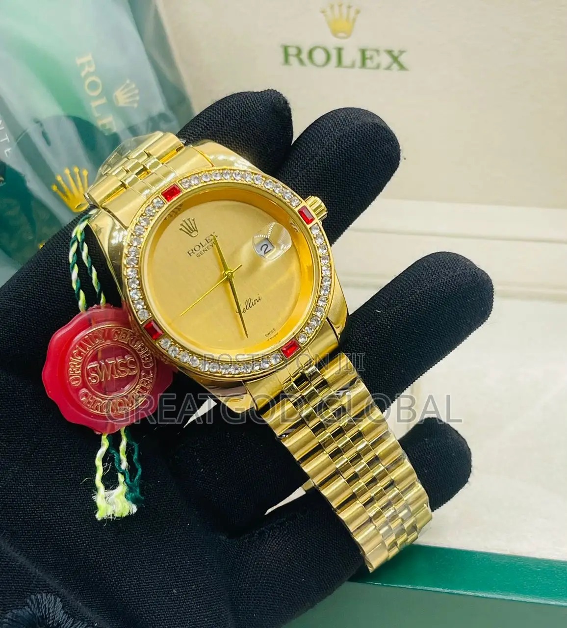 Rolex Chain Stock Wristwatch for Ladies