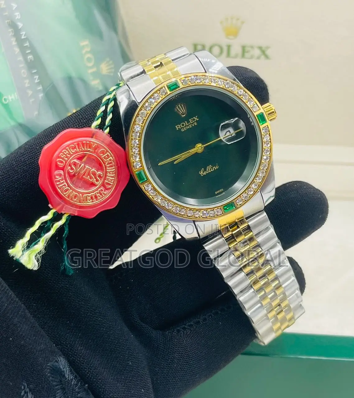 Rolex Chain Stock Dated Quality Wristwatch for Ladies