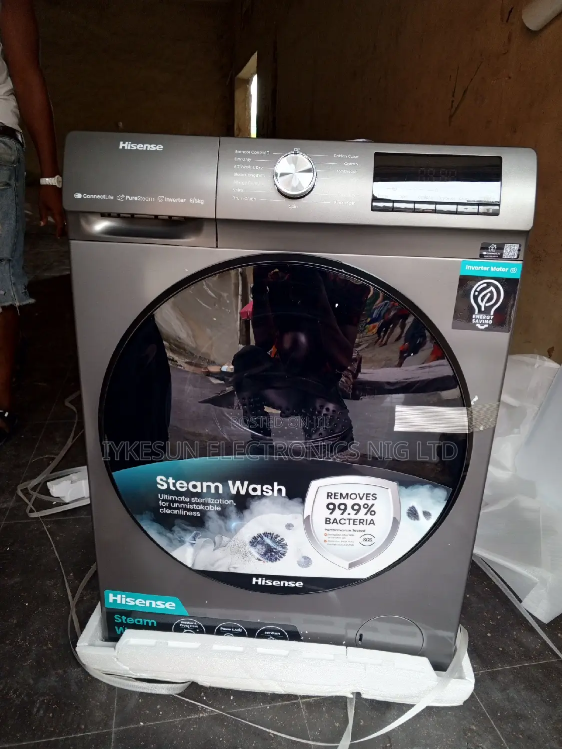 Original Hisense 8KG Washer Dryer Front Laod Washing Machi
