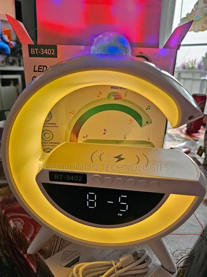 Bt-3402 Wireless Charging Multicolour Speaker
