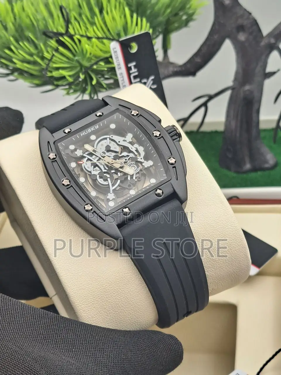Husky Transparent Dial Wristwatch