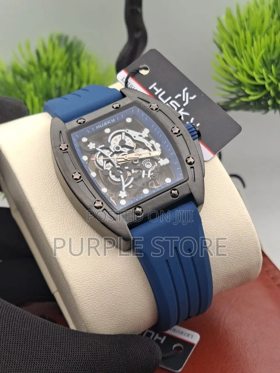 Husky Transparent Dial Wristwatch
