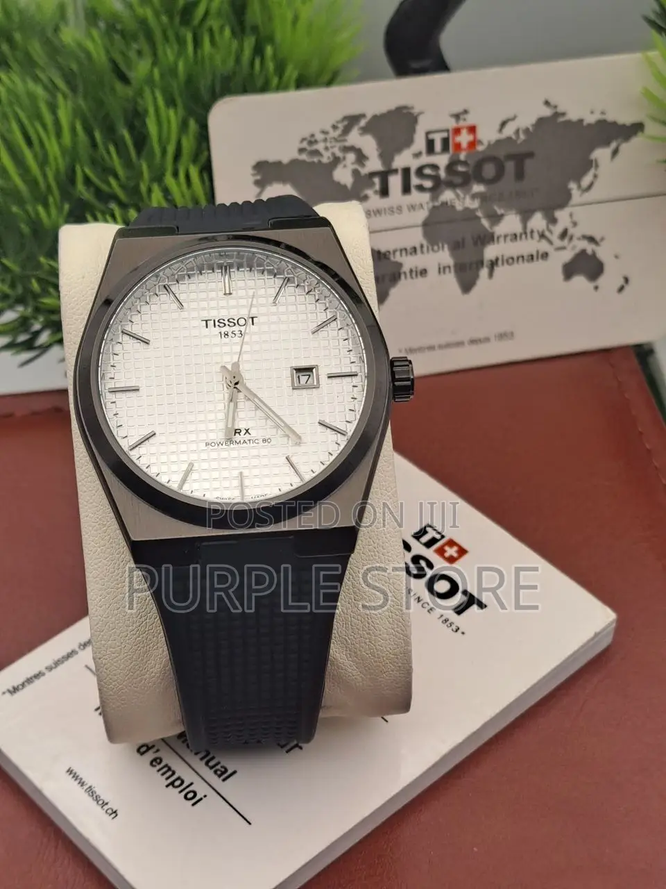 Tissot PRX Wristwatch Black Strap