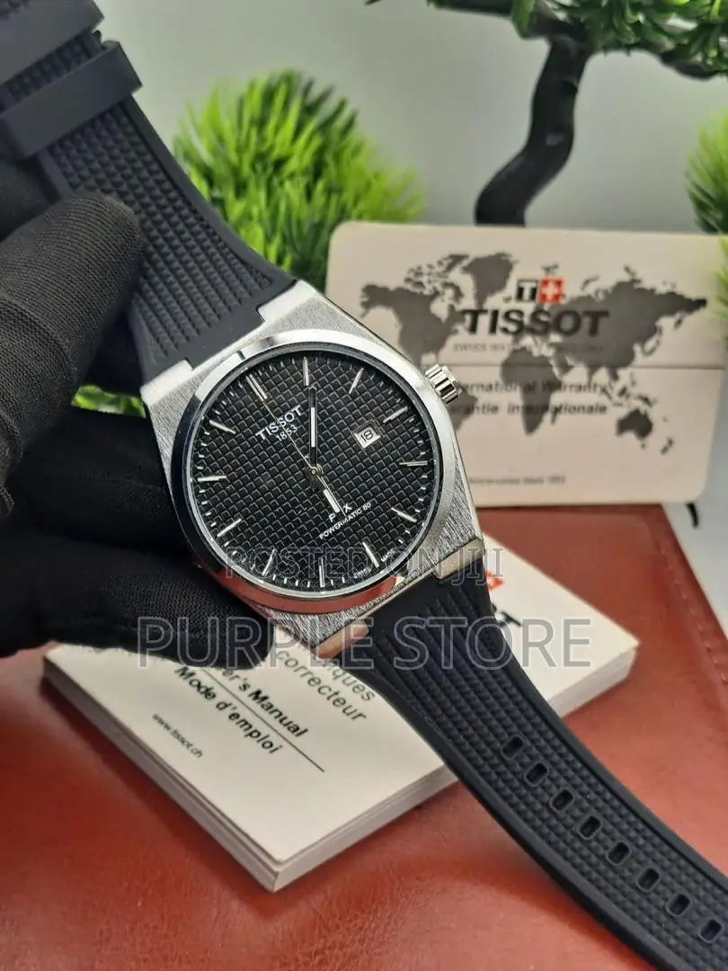 Tissot PRX Wristwatch Black Strap