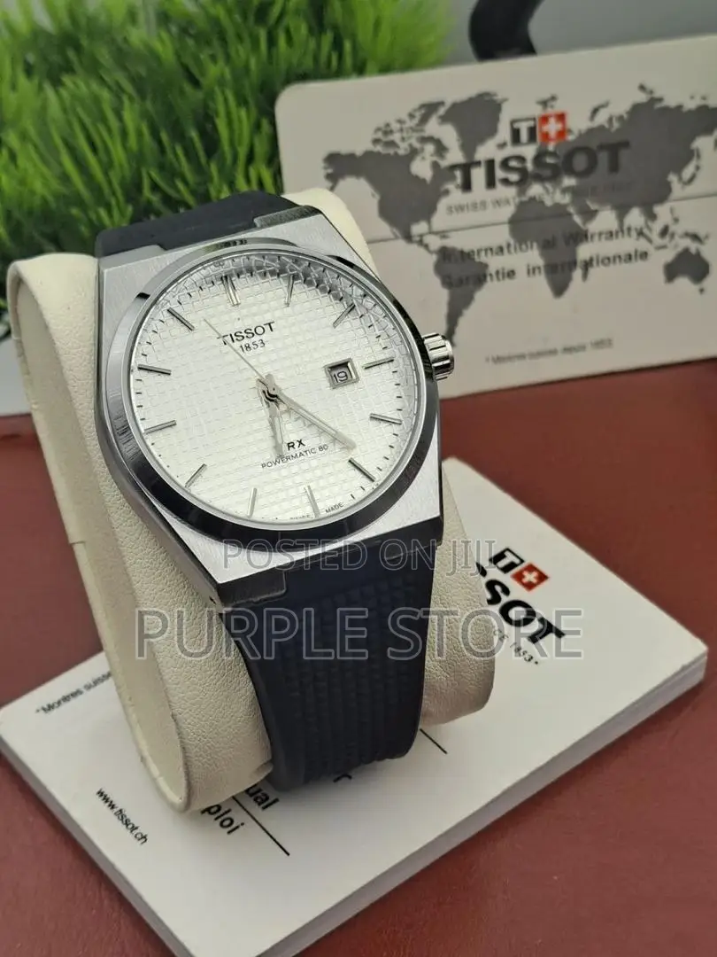 Tissot PRX Wristwatch Black Strap