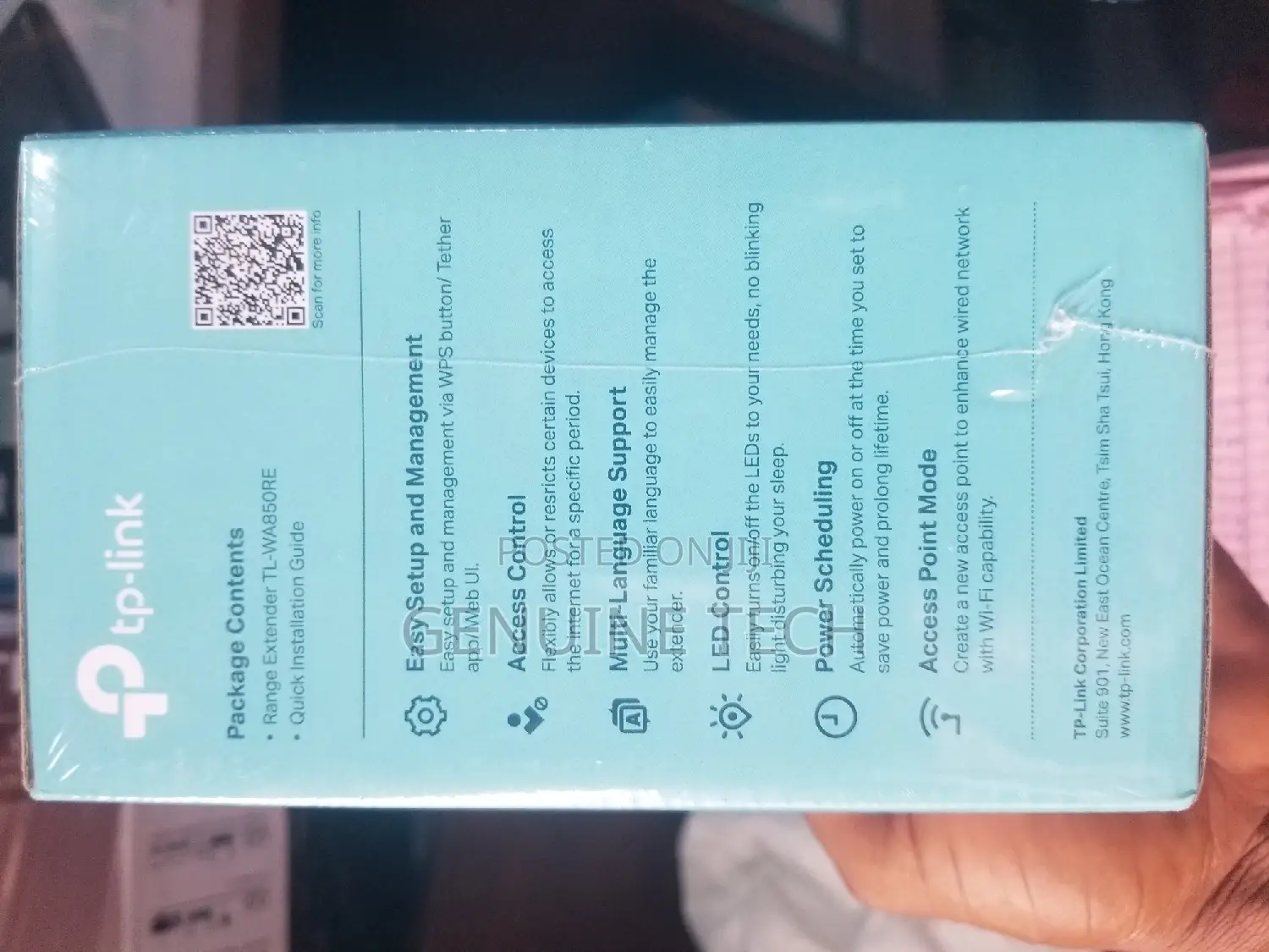 Tp-Link Wifi Range Extender Tl-Wa850re