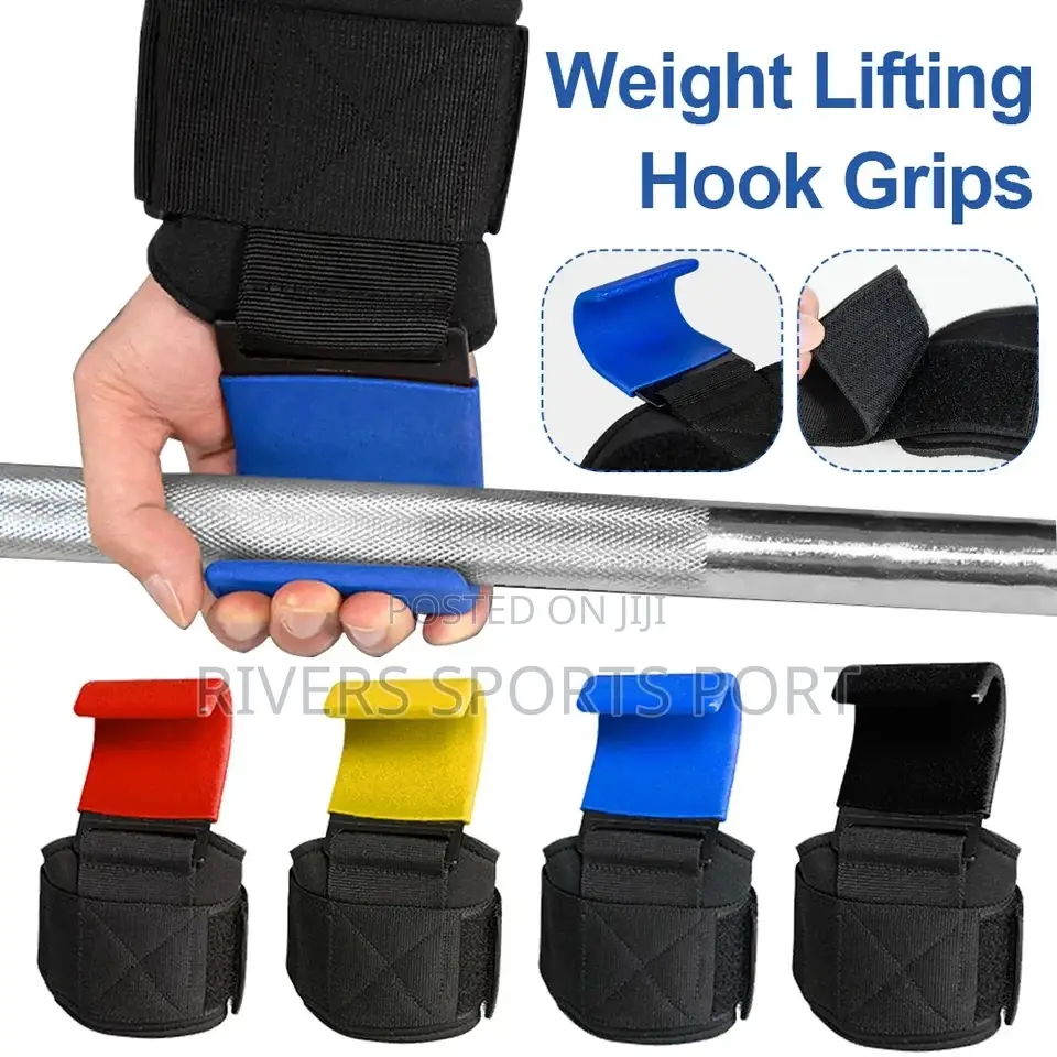 Heavy Duty Wrist Straps Deadlift Gym Weightlifting Hook