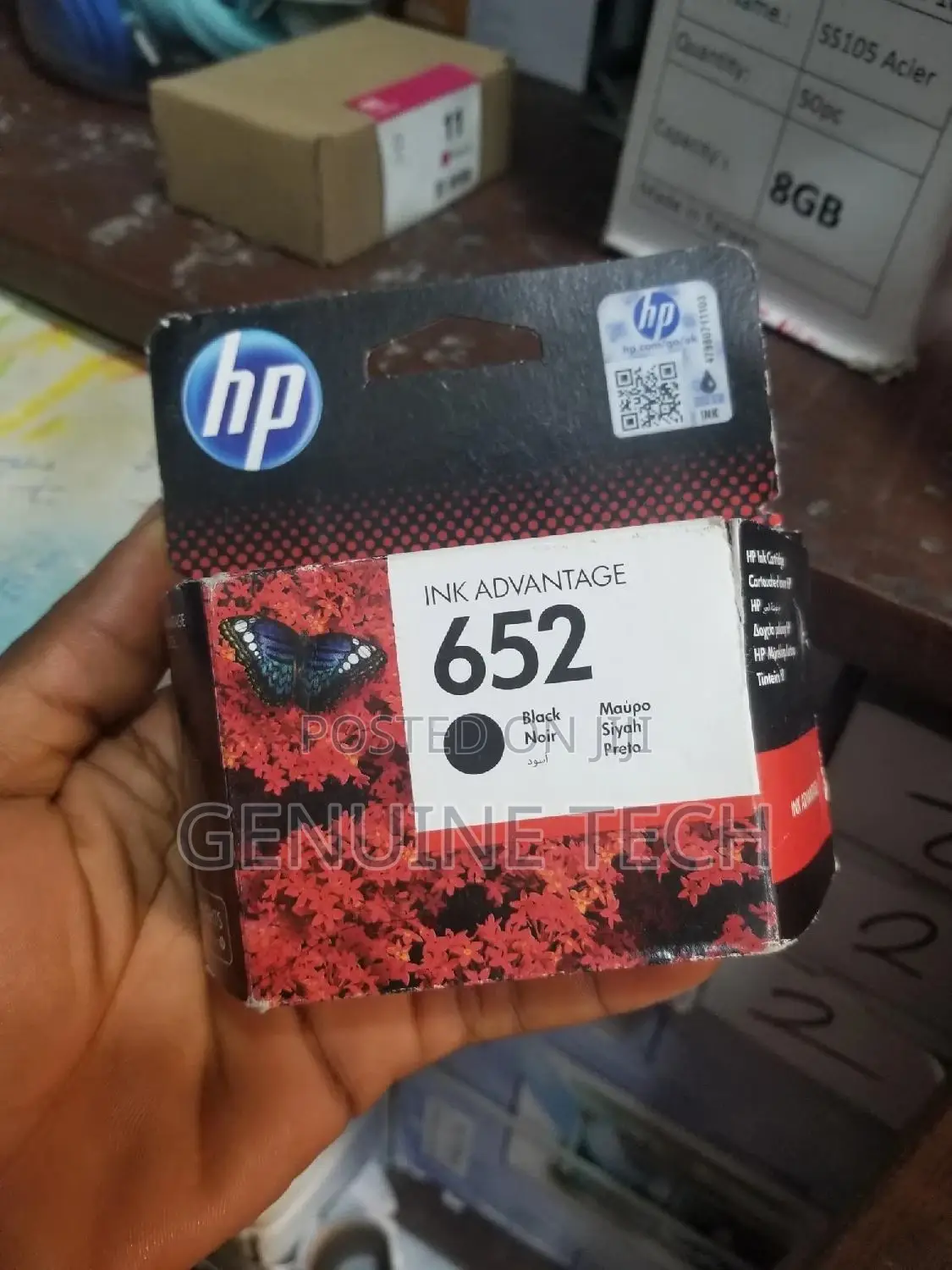 Original 652 HP Ink