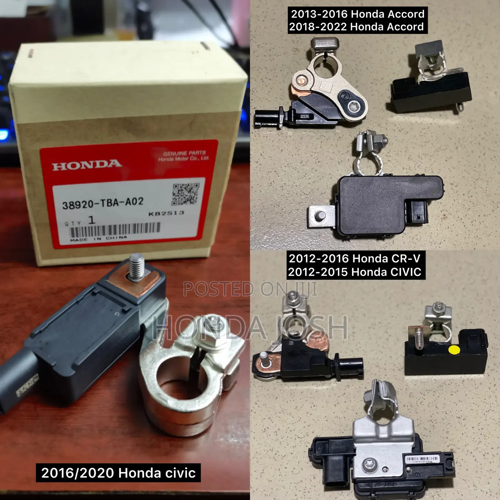 Battery Terminal Sensor Honda Accord, CRV, Civic, RDX,Toyota