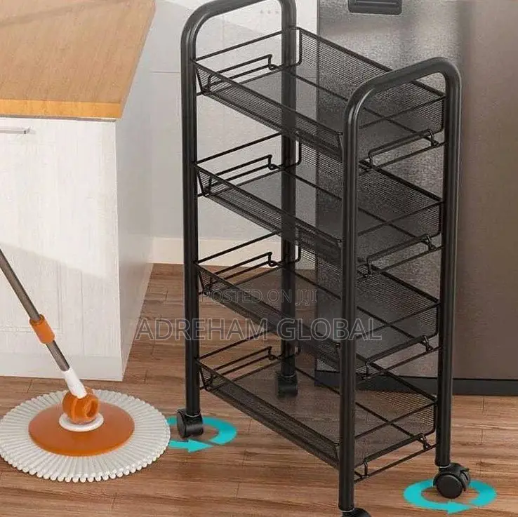 4 Layers Kitchen and Room Rack With 4 Wheels 
