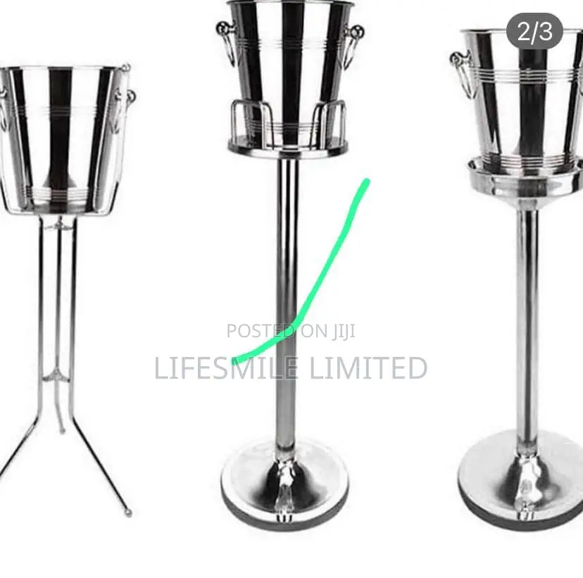 Stainless Steel Champagne Bucket With Stand