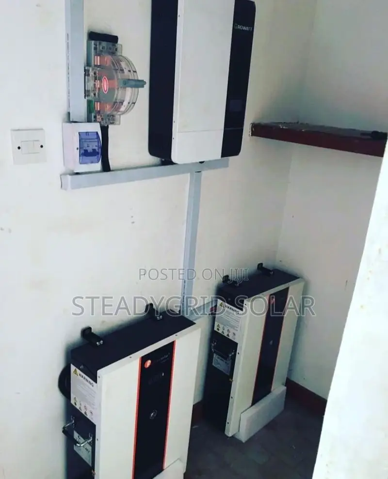 Growatt 7.5kva/48v/20kwh Solar Powered Inverter Installation