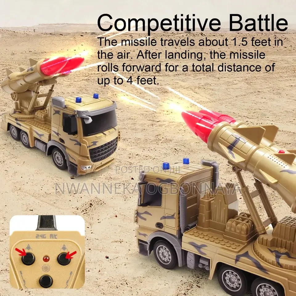 RC Military Trucks Battle Tank Toy